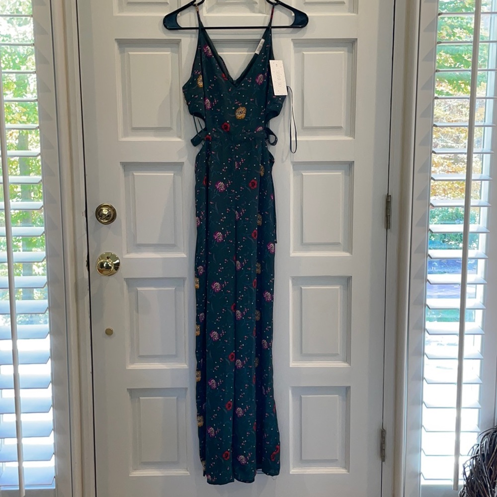 Floral Cutout Jumpsuit